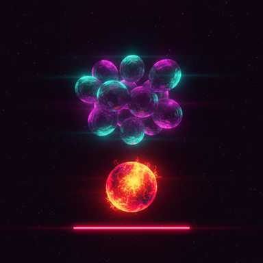 Brinkball app icon showing a glowing ember ball above a red brink line